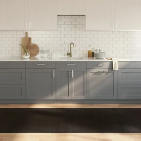 Tappeto Rettangolare Marrone Scuro 100x1000 Cm İn Bambù /
