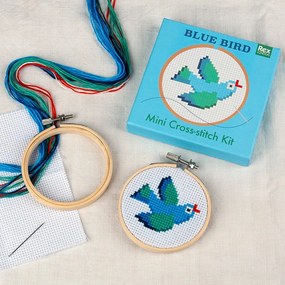 Set creativo punto-croce Cross-stitch Kit Blue Bird - Rex London