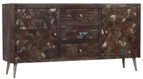 Credenza in legno massello di recupero 160x40x80 cm