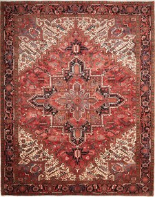 Heriz Tappeto persiano 260 x 330 Rosso (Iran) Annodato A Mano