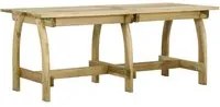 Tavolo da Giardino 220x74x75 cm in Legno di Pino Impregnato cod mxl 34440