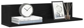 Mensole Da Parete 2pz Nere 75x16,5x16,5 Cm İn Truciolato /