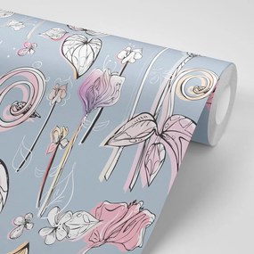 Carta da parati – Bellissimi fiori vintage