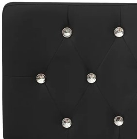 Panca 110 cm Nera in Similpelle