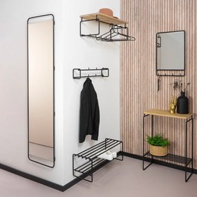 Appendiabiti da parete in metallo nero Clint - Spinder Design