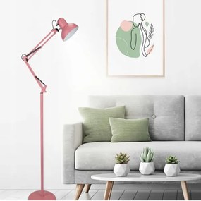 Lampada da terra 1x E27, 40 W, 230 V — rosa