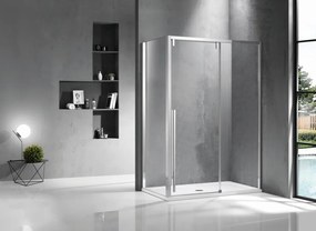 Cabina doccia 70x120 scorrevole frontale e lato fisso vetro 8mm | KSA5000 - KAMALU