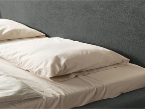 Letto matrimoniale imbottito grigio scuro con rete inclusa 180x200 cm Makana – Makamii