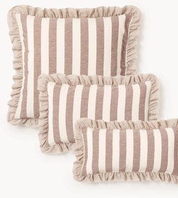 Federa in misto lino con volant Posie