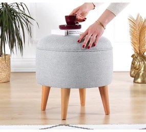 Sgabello PIXI Ø 40 cm grigio