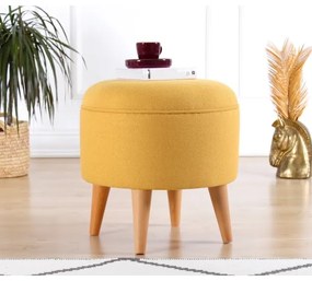Pouf PIXI Ø 40 cm, giallo