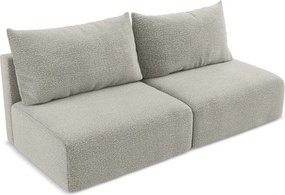 Divano grigio chiaro allungabile/con contenitore 216 cm Kalena – Makamii