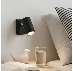 Globo 57911-1B - Faretto da parete ROBBY 1xGU10/25W/230V nero