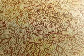 Quadro su tela – Mandala etnica dorata