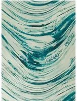 Clarke & Clarke Carta da parati Agata - Teal/ Gold