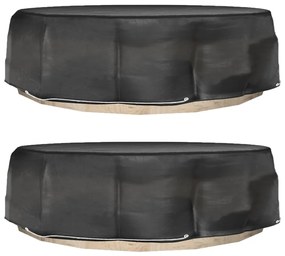 Coperture Divani Isola 2pz Con 8 Occhielli Ø188x50 Cm Rotonde /