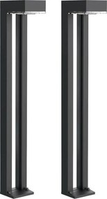 Viking - Set da 2 lampade solari a LED 1W/3,7V IP44 3000K 2000 mAh