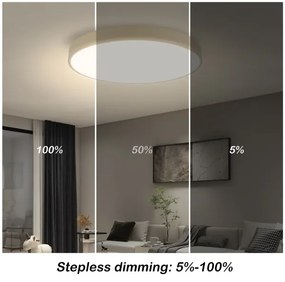 Brilagi - Lampada LED dimmerabile POOL SMART LED/60W/230V Ø 50 cm Wi‑Fi Tuya beige + telecomando