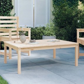 Tavolo da giardino 121x82,5x45 cm in legno massello di pino