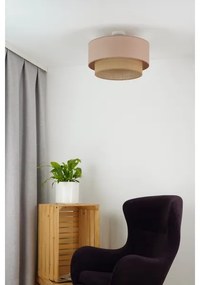 Duolla - Lampadario a plafone  BOHO 1xE27/15W/230V diametro 45 cm beige/marrone