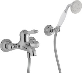 Rubinetto per vasca getto laminare cristallino OXFORD per muro cromo HUBER