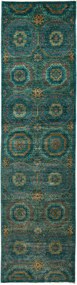 Mamluk Tappeto 80x300 Grigio (Pakistan) Annodato A Mano