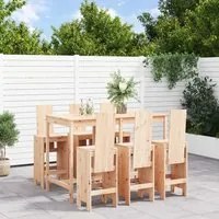 Set Bar da Giardino 7 pz in Legno Massello di Pino 3157781