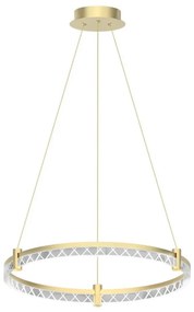 Lampadario LED a sospensione con filo ELEGANCE LED/36W/230V diametro 60 cm oro