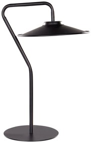 Lampada da tavolo con LED metallo nero GALETTI Beliani