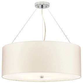 Lampadario Contemporaneo Pearce Acciaio Cromo Lucido 5 Luci E27