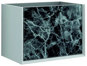Mobile da bagno sotto lavabo BADEN HAUS Bellagio bianco L 70 x H 48 x P 46 cm 2 cassetti, lavabo non incluso