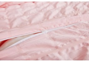 Biancheria da letto rosa in crêpe per letto singolo 140x200 cm Naomi – My House