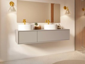 Mobile sospeso sotto lavabo - Colore beige - L150 cm - ISAURE II
