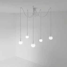 Lampadario Contemporaneo Axis Cromo 1 Luce