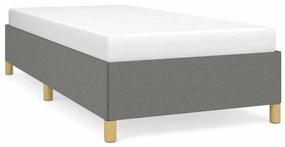 Giroletto Senza Materasso Grigio Scuro 90x200 Cm Tessuto /
