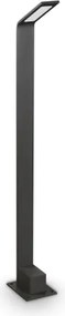 Agos paletto ip54 led 3000 k 670lm 6,5w nero h.80cm