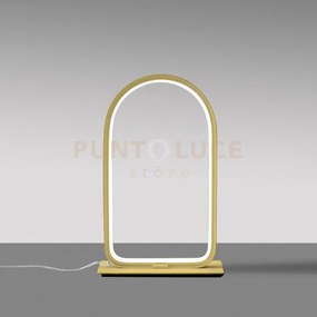 Nicole l - lampada da tavolo oro a led 3000k 600lm 12w dimmerabile ...