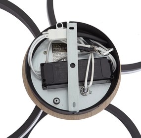 Plafoniera in legno con LED dimmerabile a 3 livelli 3 luci - Navara