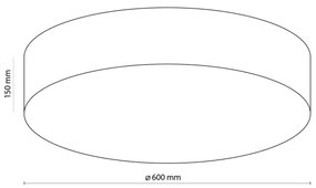 Plafoniera RONDO 4xE27/15W/230V