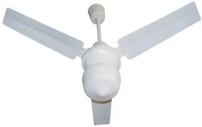 Ventilatatore 3 pale  a soffitto con lampada cm.120