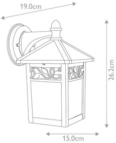 Elstead GZH-WC2 - Applique da esterno WINCHCOMBE 1xE27/60W/230V IP44