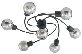 Lindby - Ciala 7 Plafoniera Black/Smoke Lindby