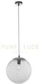 Lampadario a sospensione nereide trasparente 1 luce attacco e27 33,...