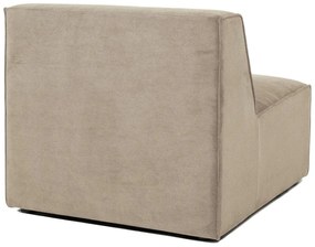 Modulo divano in velluto a coste beige (parte centrale) Sting - Scandic