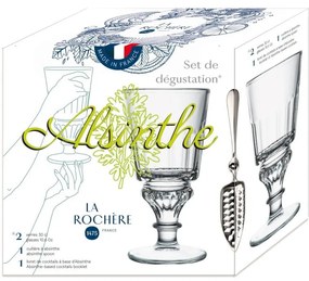 Set di cucchiai in vetro e acciaio inox 300 ml Absinthe - La Rochére