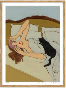 Stampa digitale incorniciata Meow Morning