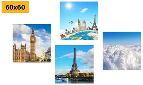 Set di quadri – Monumenti famosi del mondo
