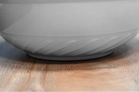 Lavabo da appoggio tondo in ceramica Bianco 40 cm per bagno