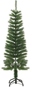 Albero di Natale Artificiale Sottile con Base in PE, 120 cm