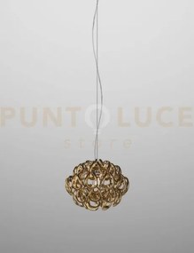 Giogali sospensione 35 cristallo oro e cromo lucido 1 luce attacco ...